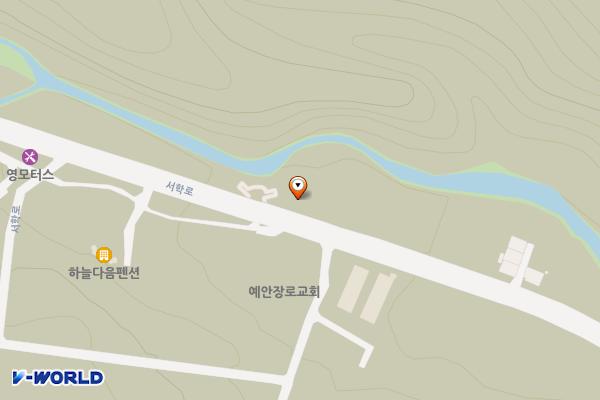 서학로화장실 위치 지도 — 강원특별자치도 태백시 황지동 636-1 서학로 공원