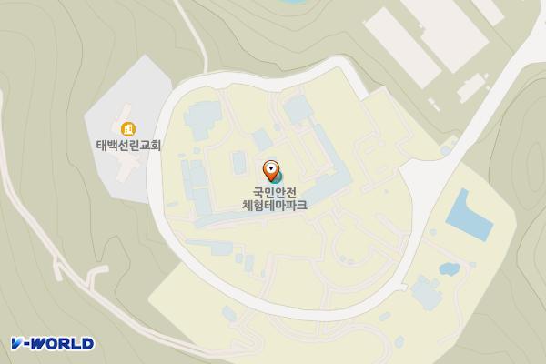 한국안전체험관(곤돌라(철암)) 위치 지도 — 강원특별자치도 태백시 동태백로 289-48 (동점동)