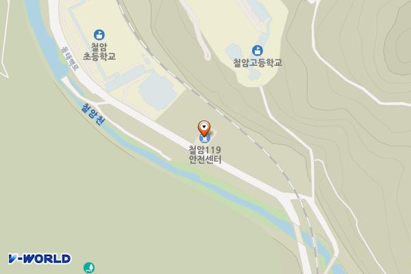 철암119안전센터 위치 지도 — 강원특별자치도 태백시 동태백로 552 (철암동)