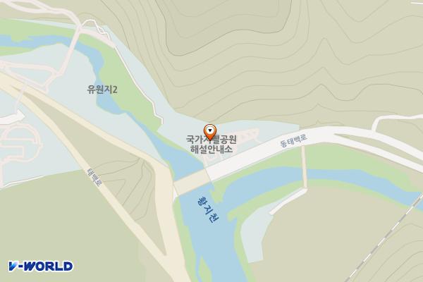 구문소관광지 위치 지도 — 강원특별자치도 태백시 동점동 산6-1