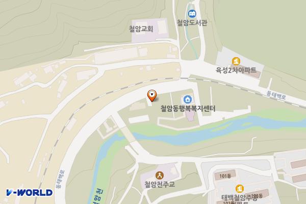 용진주유소 위치 지도 — 강원특별자치도 태백시 동태백로 450 (철암동)