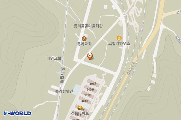 통리주민자치센터(1층) 위치 지도 — 강원특별자치도 태백시 통리2길 10 (통동)