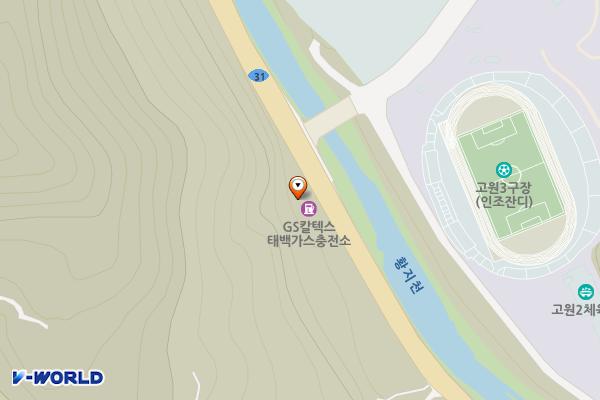 태백가스충전소 위치 지도 — 강원특별자치도 태백시 태백로 1430 (문곡동)