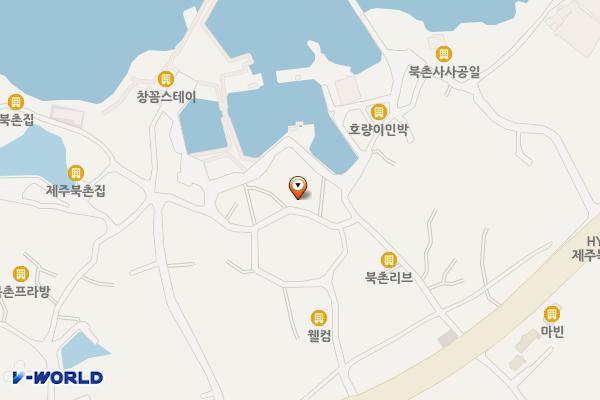 북촌리 491 위치 지도 — 제주특별자치도 제주시 조천읍 북촌리 491