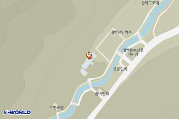 태백시청소년수련시설 위치 지도 — 강원특별자치도 태백시 천제단길 148 (소도동)