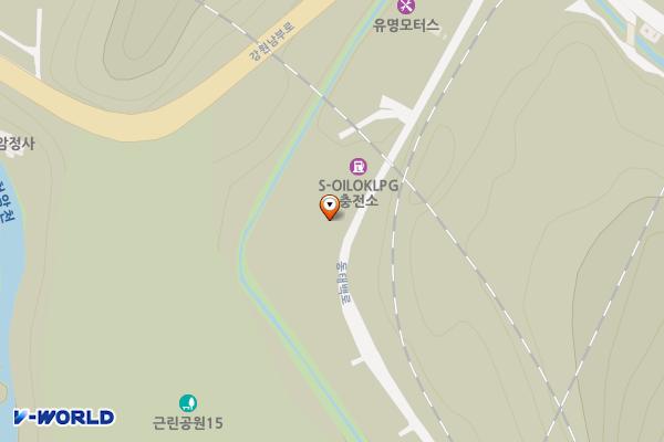 OK에너지충전소 위치 지도 — 강원특별자치도 태백시 동태백로 1141 (통동)