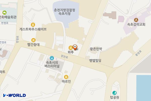 동명새마을금고주유소 위치 지도 — 강원특별자치도 속초시 장안로 21 (동명동)