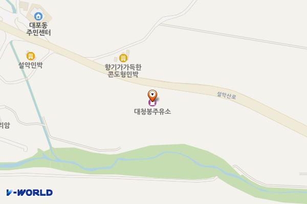 대청봉주유소 위치 지도 — 강원특별자치도 속초시 설악산로 441, SK대청봉주유소 (도문동)