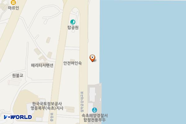 동명항 관공선 부두 위치 지도 — 강원특별자치도 속초시 동명동 383-1