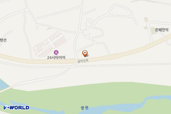 대흥주유소 위치 지도 — 강원특별자치도 속초시 설악산로 74, 대흥주유소 (도문동)