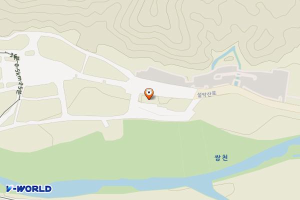 소공원주차장 화장실 위치 지도 — 강원특별자치도 속초시 설악산로 1039