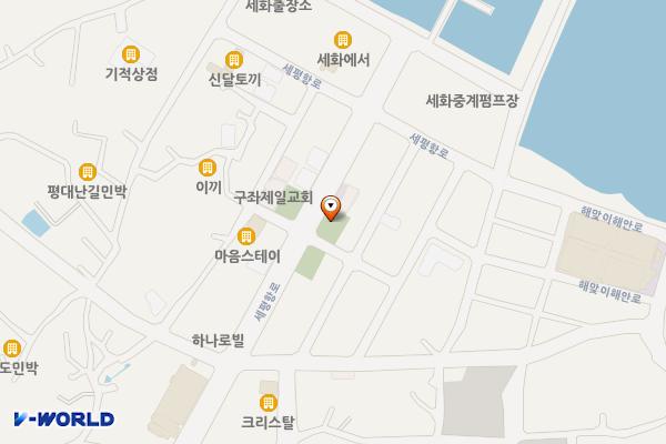 세화리 3642-1 위치 지도 — 제주특별자치도 제주시 구좌읍 세화리 3642-1