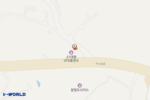 대명 LPG 충전소 위치 지도 — 강원특별자치도 속초시 미시령로 3197 (노학동)