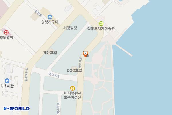 청초호유원지(북측) 위치 지도 — 강원특별자치도 속초시 엑스포로 140(교동)