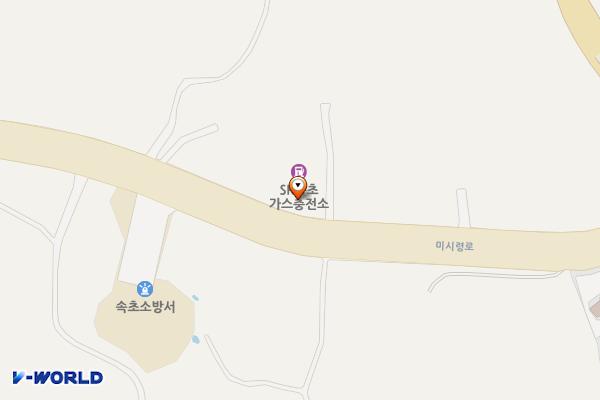 속초가스충전소 위치 지도 — 강원특별자치도 속초시 미시령로 3239 (교동)