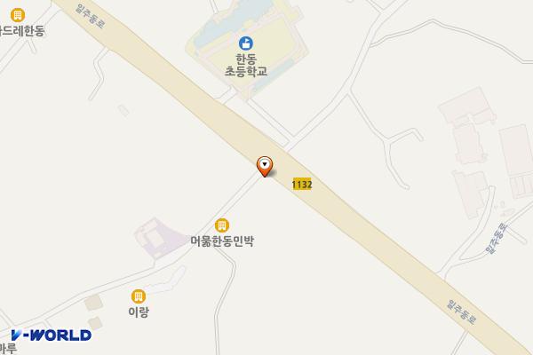 한동리 1184 위치 지도 — 제주특별자치도 제주시 구좌읍 한동리 1184