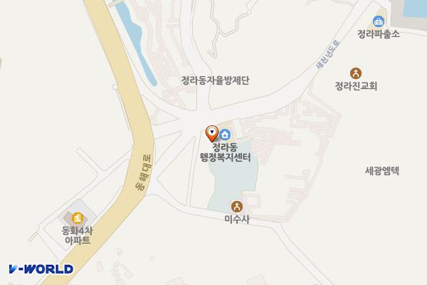 정라동사무소 위치 지도 — 강원특별자치도 삼척시 새천년도로 16