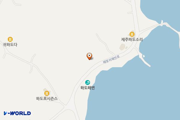 하도리 46, 46-6 위치 지도 — 제주특별자치도 제주시 구좌읍 하도리 46