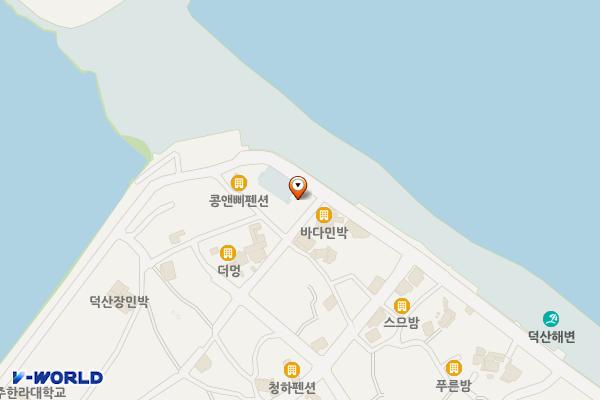 덕산해수욕장 화장실 위치 지도 — 강원특별자치도 삼척시 근덕면 덕산해변길 114