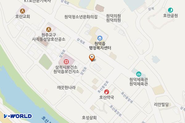 원덕에너지(주) 위치 지도 — 강원특별자치도 삼척시 원덕읍 삼척로 437-9