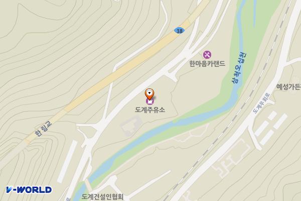도계주유소 위치 지도 — 강원특별자치도 삼척시 도계읍 강원남부로 1560