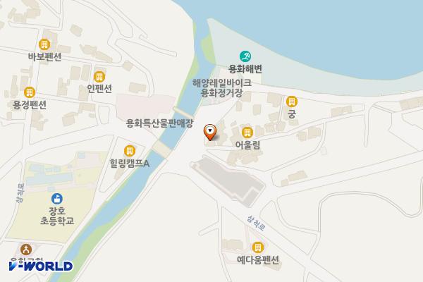 해양레일바이크C(용화역 앞) 위치 지도 — 강원특별자치도 삼척시 근덕면 용화해변길 12