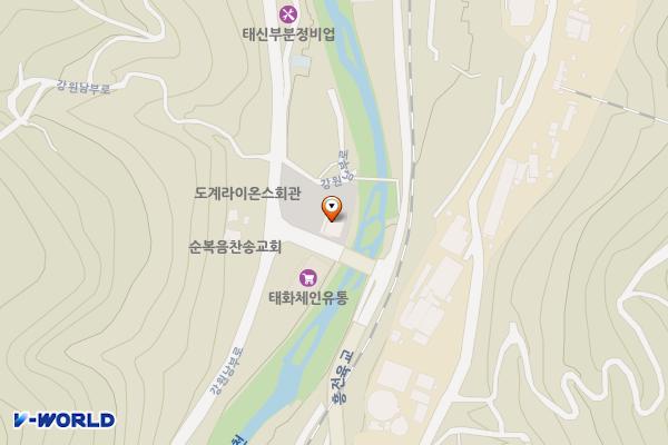 도계버스터미널 위치 지도 — 강원특별자치도 삼척시 도계읍 강원남부로 1342