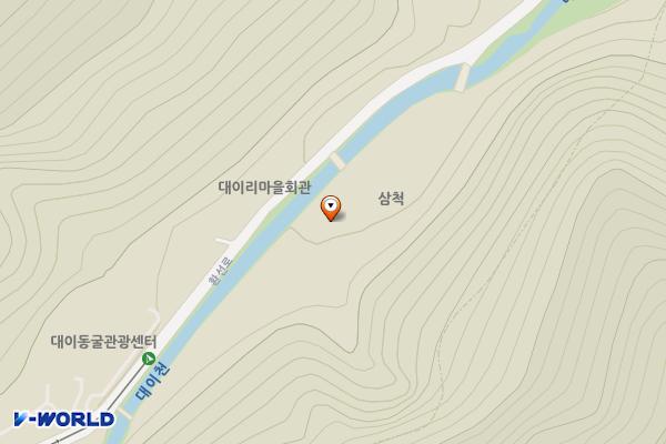 대이동굴C(주차장2) 위치 지도 — 강원특별자치도 삼척시 환선로 736