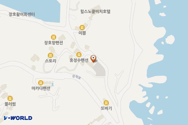 장호항B(어촌체험마을 주차장) 위치 지도 — 강원특별자치도 삼척시 근덕면 장호항길 49