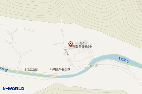 미로정원 화장실 위치 지도 — 강원특별자치도 삼척시 미로면 동안로 540