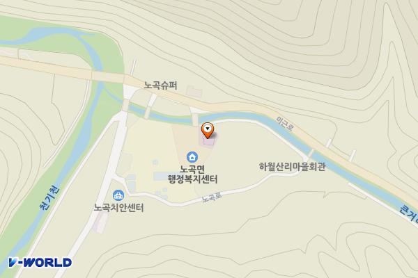노곡보건지소 위치 지도 — 강원특별자치도 삼척시 노곡면 미근로 886