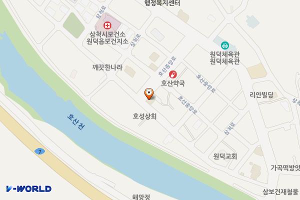 호산시장 화장실 위치 지도 — 강원특별자치도 삼척시 원덕읍 호산중앙로 15