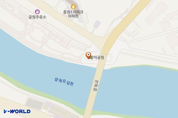 장미공원B 위치 지도 — 강원특별자치도 삼척시 오십천로 586