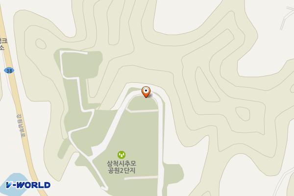 추모공원(2단지 사무동) 위치 지도 — 강원특별자치도 삼척시 강원남부로 4540