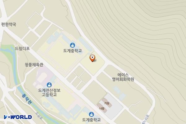 도계도서관 위치 지도 — 강원특별자치도 삼척시 도계읍 도계느티로 25-18