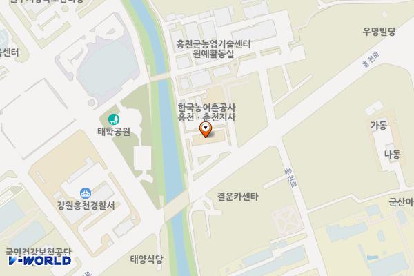 국립농산물품질관리원홍천사무소 위치 지도 — 강원특별자치도 홍천군 홍천읍 홍천로 669
