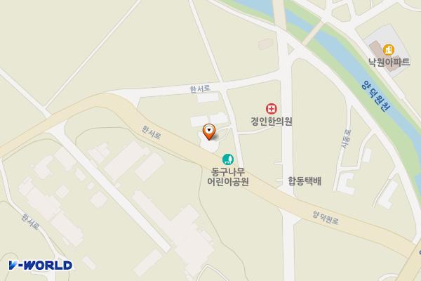 동구나무어린이공원 위치 지도 — 강원특별자치도 홍천군 남면 양덕원리 151-8