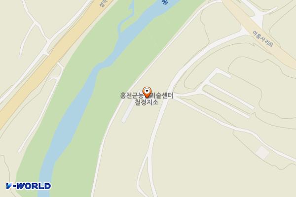 홍천군농업기술센터 철정지소 위치 지도 — 강원특별자치도 홍천군 두촌면 북창길 24
