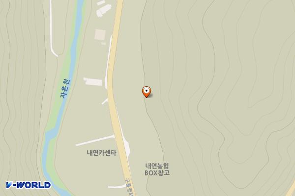 홍천군농업기술센터 내면지소 위치 지도 — 강원특별자치도 홍천군 내면 구룡령로 5100