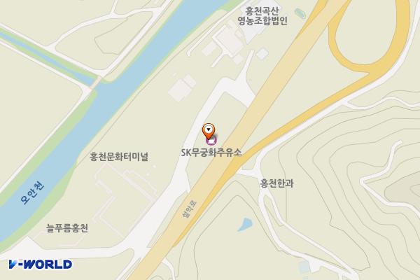 무궁화lpg충전소 위치 지도 — 강원특별자치도 홍천군 홍천읍 설악로 1277