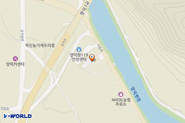 홍천군농업기술센터 남부지소 위치 지도 — 강원특별자치도 홍천군 남면 시동로 50 (양덕원리)