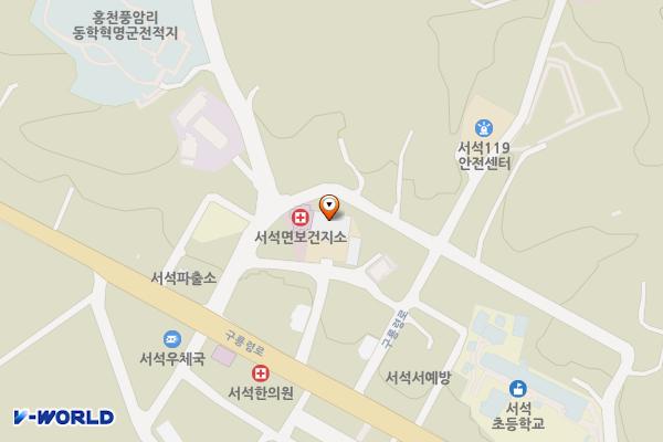 서석면민화장실 위치 지도 — 강원특별자치도 홍천군 서석면 풍암길 10