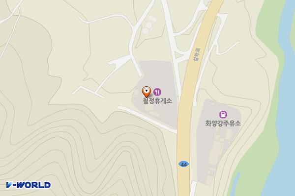 철정휴게소 위치 지도 — 강원특별자치도 홍천군 두촌면 한계길 3