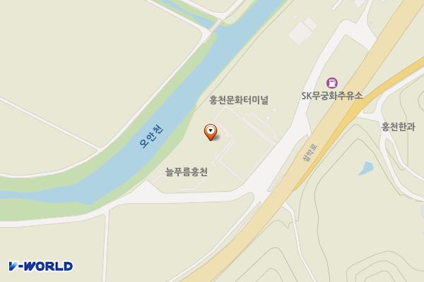 늘푸름홍천한우프라자 위치 지도 — 강원특별자치도 홍천군 홍천읍 설악로 1265