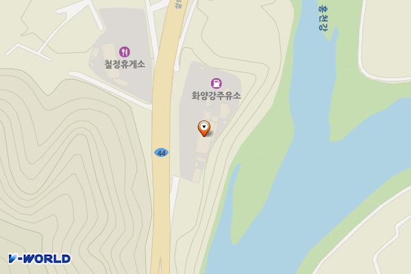 화양강휴게소 위치 지도 — 강원특별자치도 홍천군 두촌면 설악로 3330