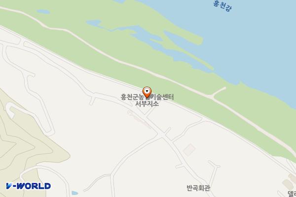 홍천군농업기술센터 서부지소 위치 지도 — 강원특별자치도 홍천군 서면 감물악길 72 (반곡리)