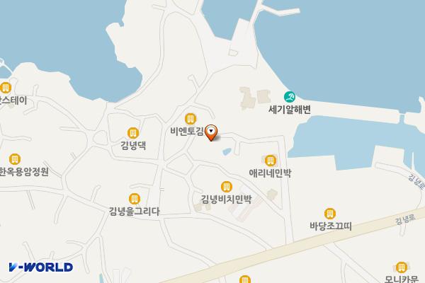 김녕리 1230 위치 지도 — 제주특별자치도 제주시 구좌읍 김녕리 1230