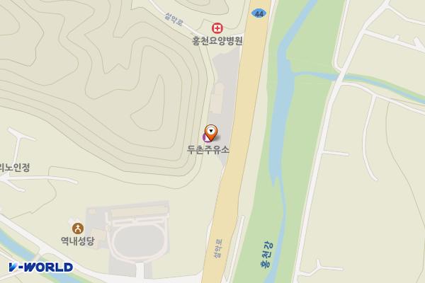 두촌주유소 위치 지도 — 강원특별자치도 홍천군 두촌면 설악로 3859