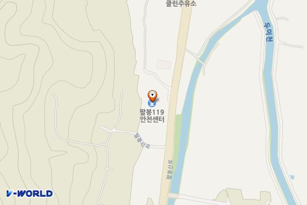 강원특별자치도 홍천소방서 팔봉119안전센터 위치 지도 — 강원특별자치도 홍천군 서면 팔봉산로 523