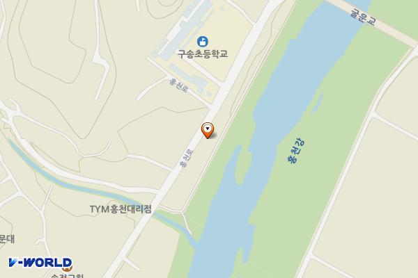 강변주유소 위치 지도 — 강원특별자치도 홍천군 화촌면 홍천로 1090